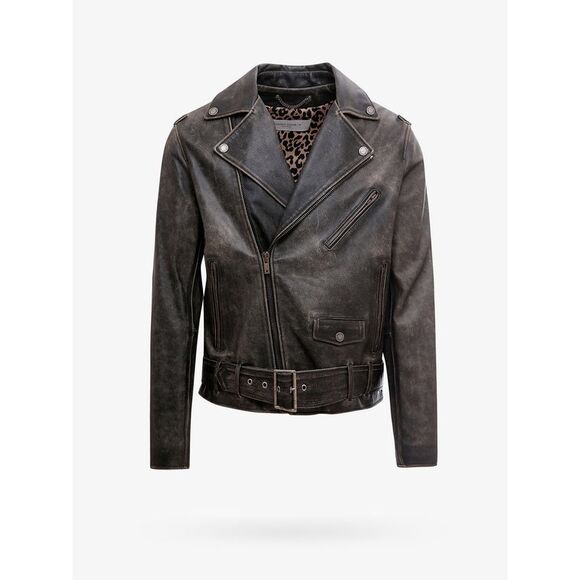 Golden Goose Deluxe Brand Men Chiodo Golden Leather Jacket - Picture 1 of 2